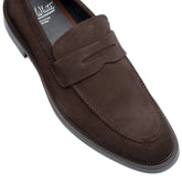 John White Mens Brown Suede Banff Penny Loafer